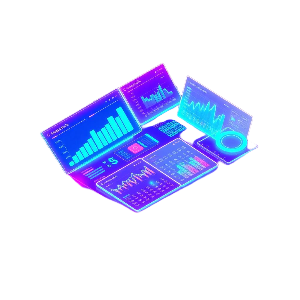 Data dashboards and insights illustration